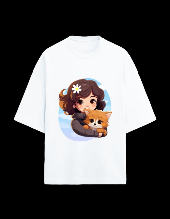 Zeroform Cute Oversized Cotton Tee - ZEROFORM
