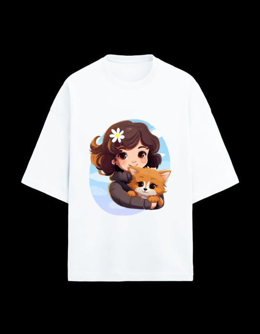 Zeroform Cute Oversized Cotton Tee - ZEROFORM
