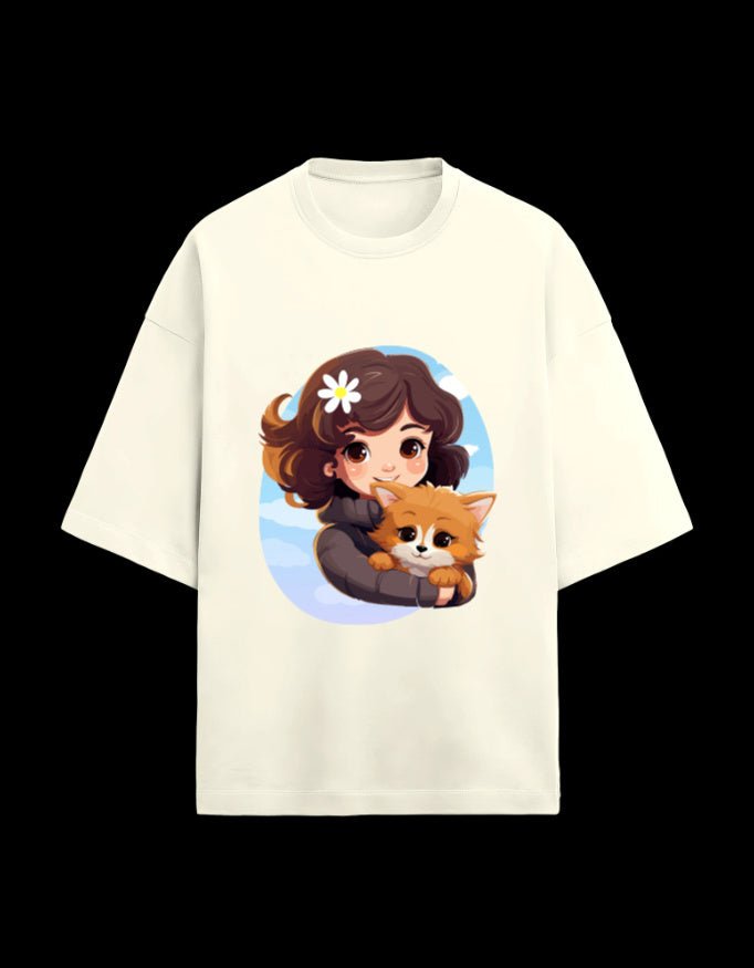 Zeroform Cute Oversized Cotton Tee - ZEROFORM