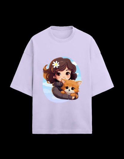 Zeroform Cute Oversized Cotton Tee - ZEROFORM