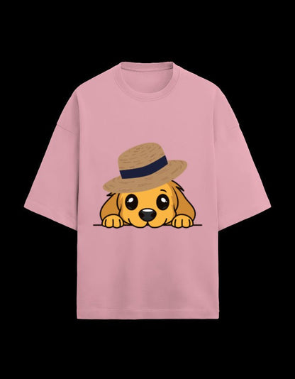 Zeroform Cute Puppy Oversized Cotton Tee - ZEROFORM