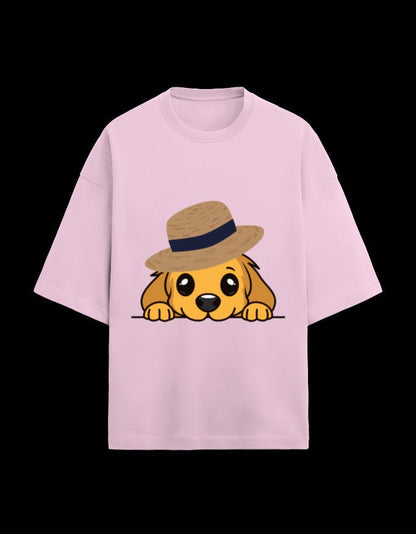 Zeroform Cute Puppy Oversized Cotton Tee - ZEROFORM