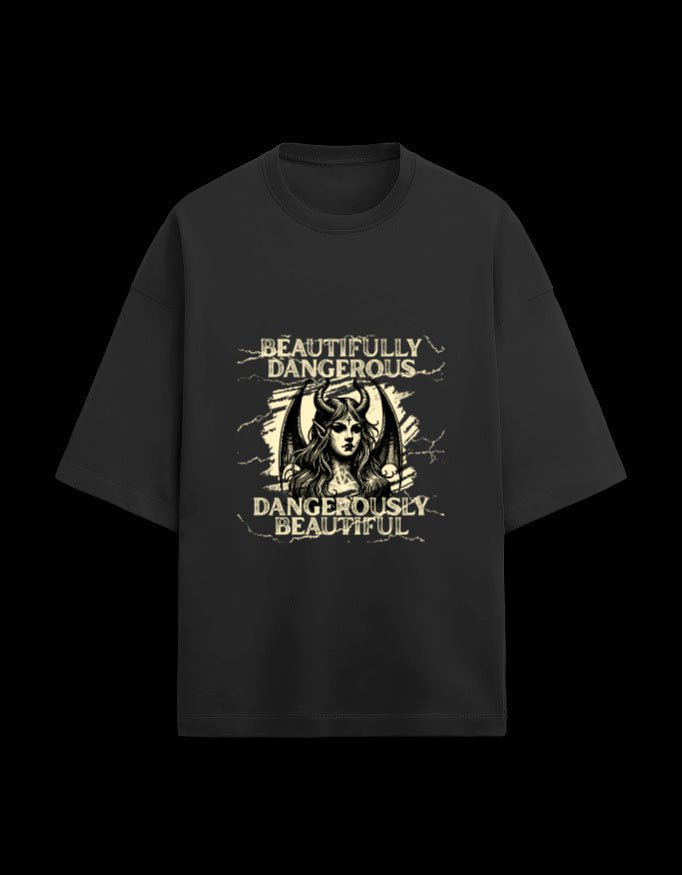 Zeroform Danger Oversized Cotton Tee - ZEROFORM