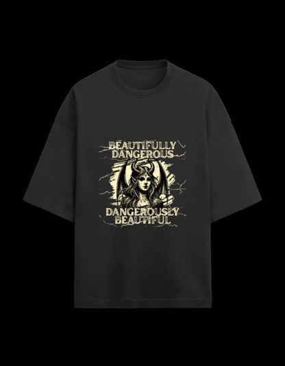 Zeroform Danger Oversized Cotton Tee - ZEROFORM