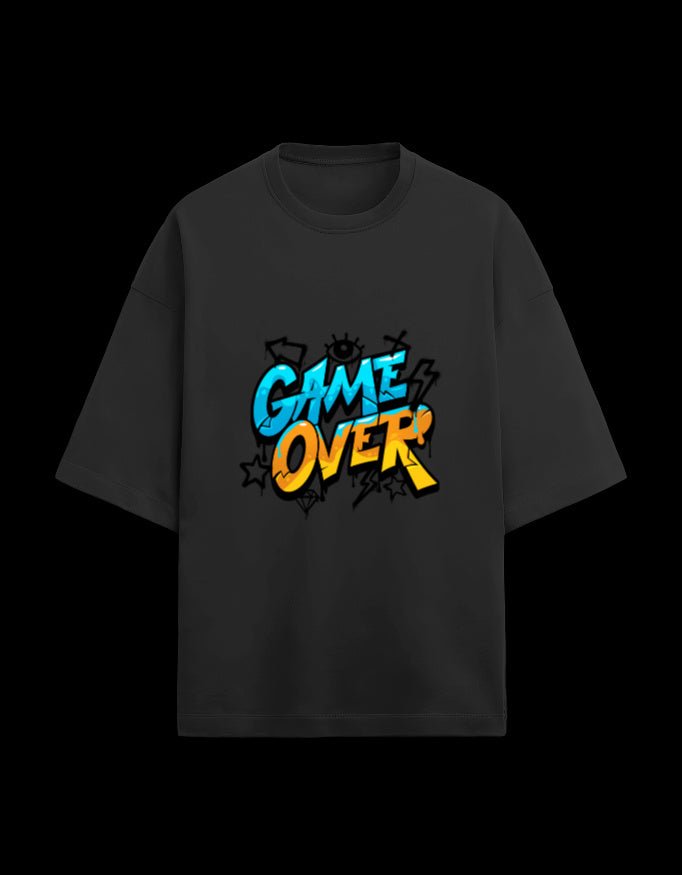 Zeroform Game Over Oversized Cotton T-shirt - ZEROFORM