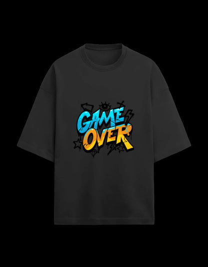 Zeroform Game Over Oversized Cotton T-shirt - ZEROFORM