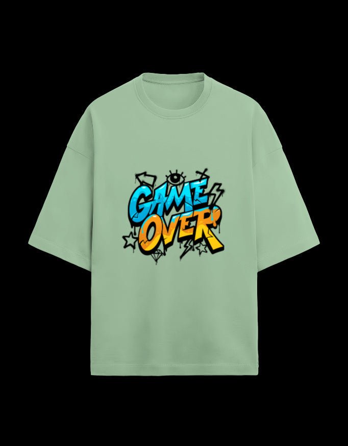 Zeroform Game Over Oversized Cotton T-shirt - ZEROFORM