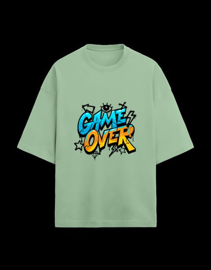 Zeroform Game Over Oversized Cotton T-shirt - ZEROFORM