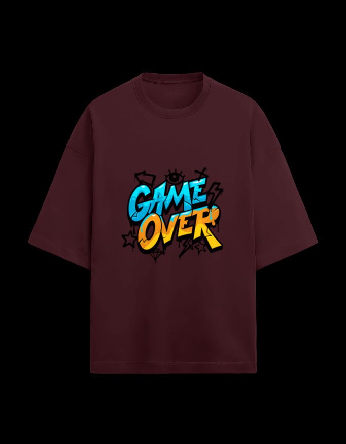Zeroform Game Over Oversized Cotton T-shirt - ZEROFORM