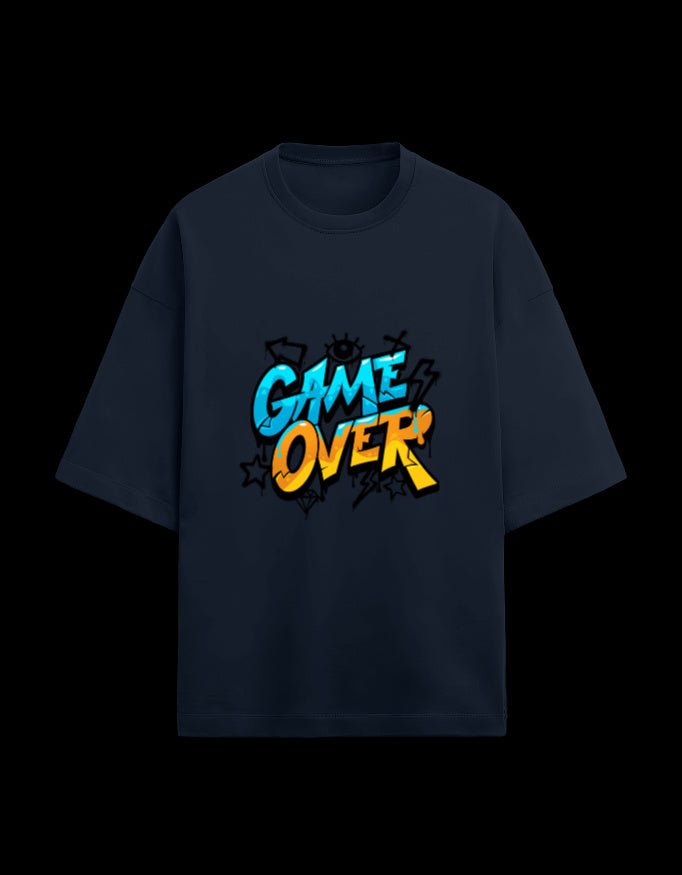 Zeroform Game Over Oversized Cotton T-shirt - ZEROFORM