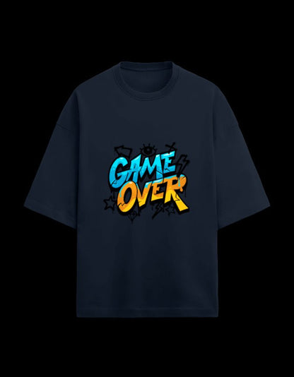 Zeroform Game Over Oversized Cotton T-shirt - ZEROFORM