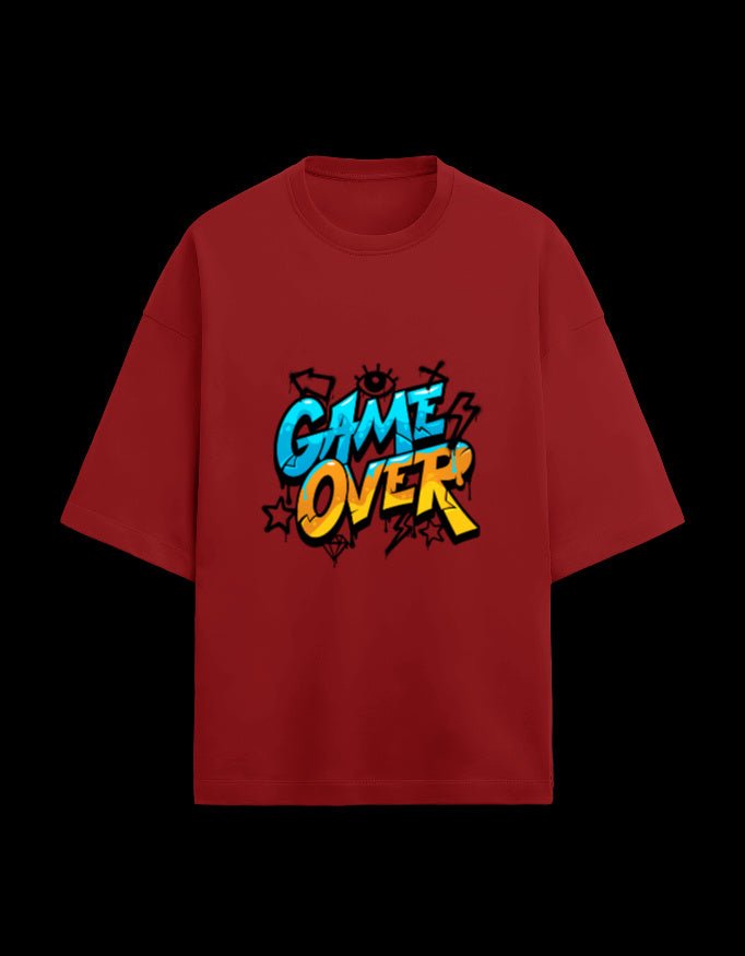 Zeroform Game Over Oversized Cotton T-shirt - ZEROFORM
