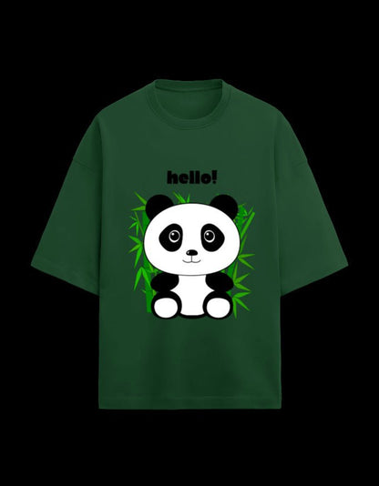 Zeroform Hello Panda Oversized Cotton Tee - ZEROFORM