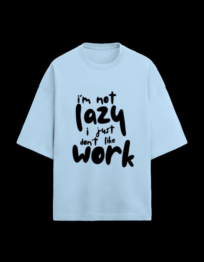 Zeroform Lazy Work Oversized Cotton Tee - ZEROFORM