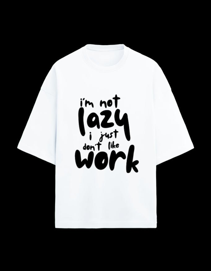 Zeroform Lazy Work Oversized Cotton Tee - ZEROFORM
