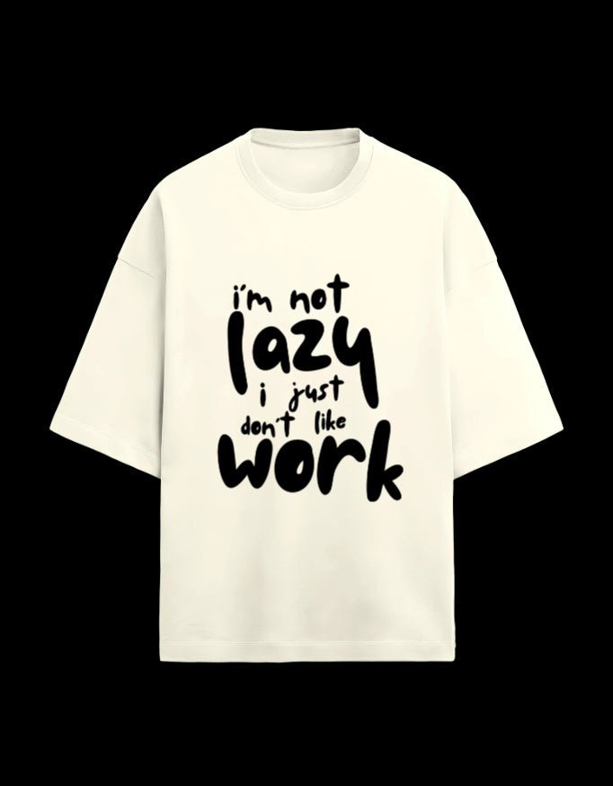 Zeroform Lazy Work Oversized Cotton Tee - ZEROFORM