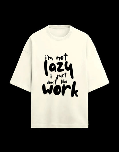 Zeroform Lazy Work Oversized Cotton Tee - ZEROFORM