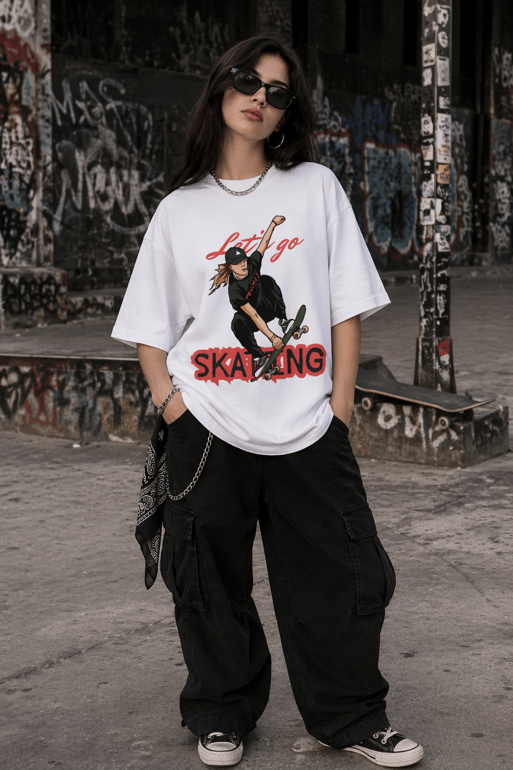 Zeroform Skating Oversized Cotton Tee - ZEROFORM
