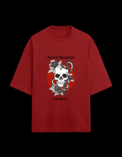 Zeroform Skull Oversized Cotton T-shirt - ZEROFORM