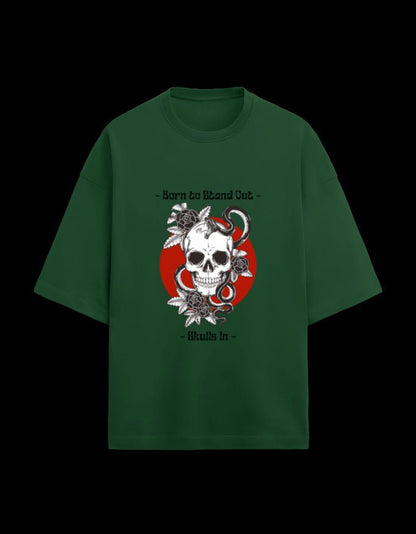 Zeroform Skull Oversized Cotton T-shirt - ZEROFORM