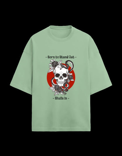 Zeroform Skull Oversized Cotton T-shirt - ZEROFORM