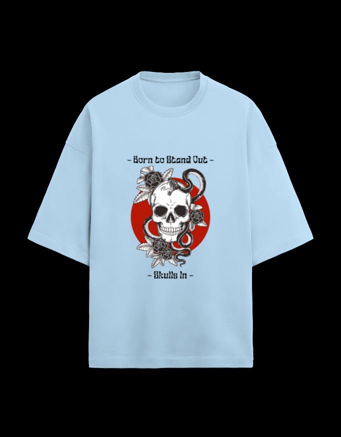 Zeroform Skull Oversized Cotton T-shirt - ZEROFORM
