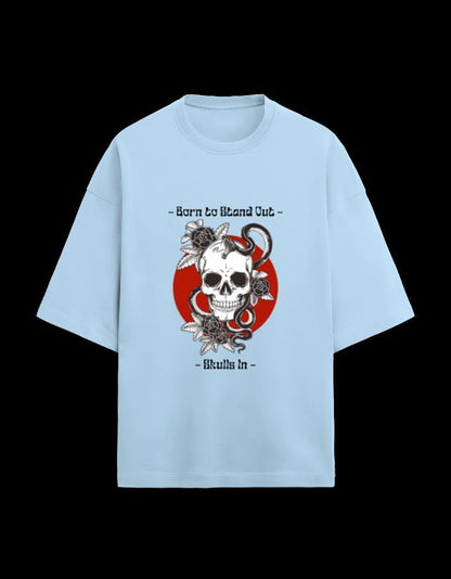 Zeroform Skull Oversized Cotton T-shirt - ZEROFORM