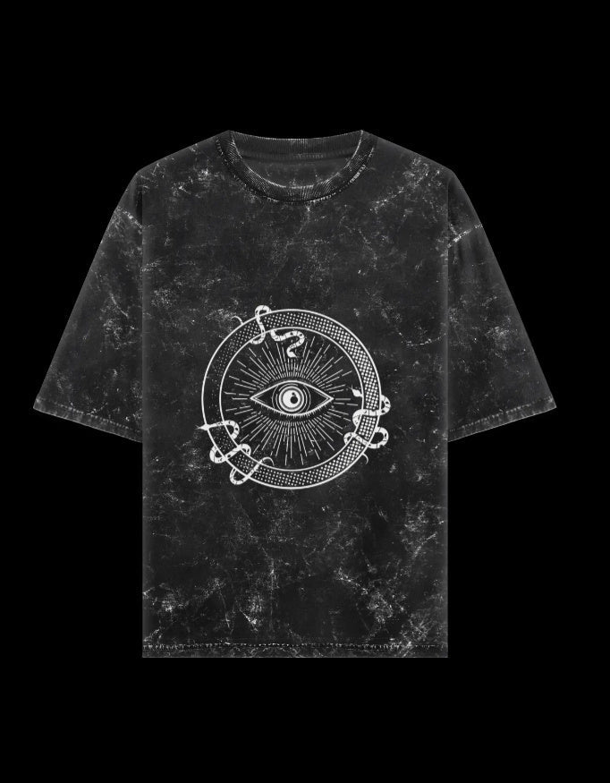 Zeroform Snake Eye Oversized Cotton T-shirt - ZEROFORM