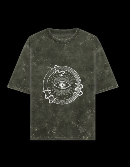 Zeroform Snake Eye Oversized Cotton T-shirt - ZEROFORM