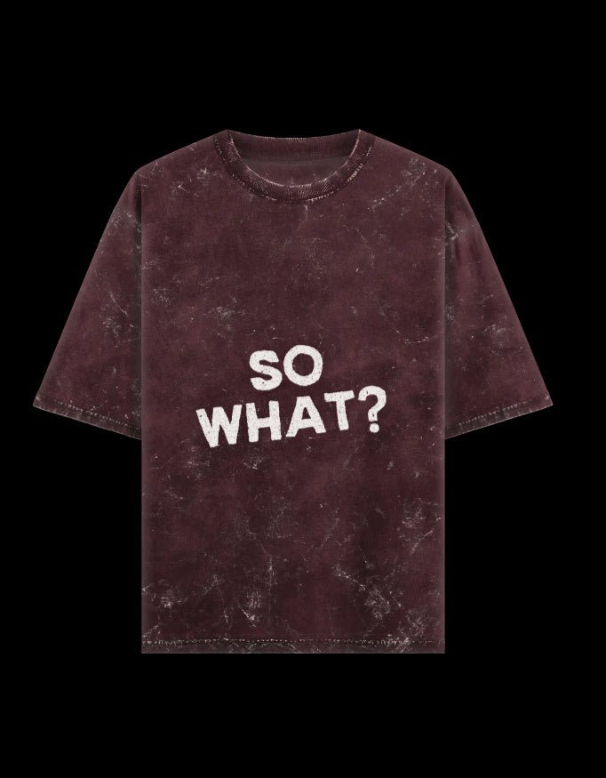 Zeroform So What? Oversized Cotton T-Shirt - ZEROFORM