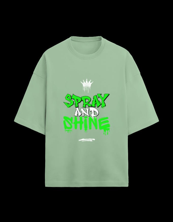 Zeroform Spray and Shine Oversized Cotton T-Shirt - ZEROFORM