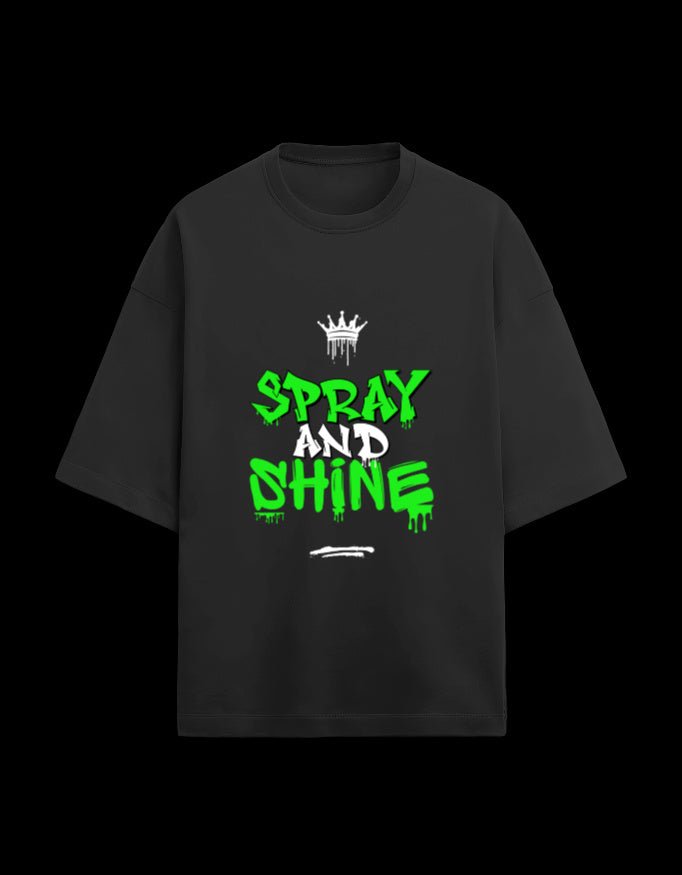 Zeroform Spray and Shine Oversized Cotton T-Shirt - ZEROFORM