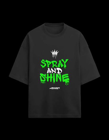 Zeroform Spray and Shine Oversized Cotton T-Shirt - ZEROFORM