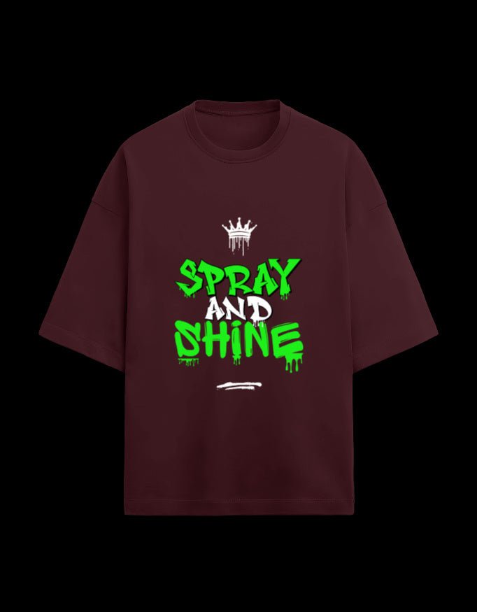 Zeroform Spray and Shine Oversized Cotton T-Shirt - ZEROFORM