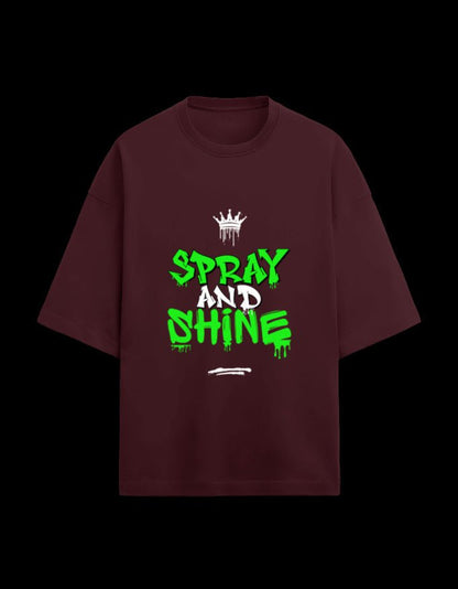 Zeroform Spray and Shine Oversized Cotton T-Shirt - ZEROFORM