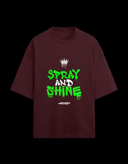 Zeroform Spray and Shine Oversized Cotton T-Shirt - ZEROFORM