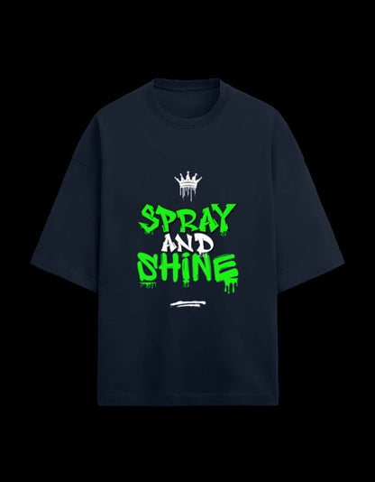 Zeroform Spray and Shine Oversized Cotton T-Shirt - ZEROFORM