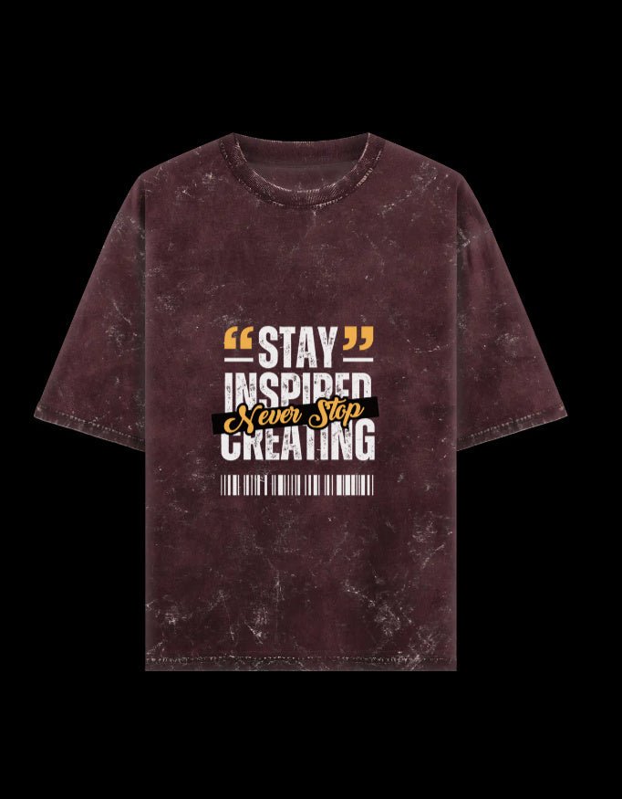 Zeroform Stay Inspired Oversized Cotton T-Shirt - ZEROFORM