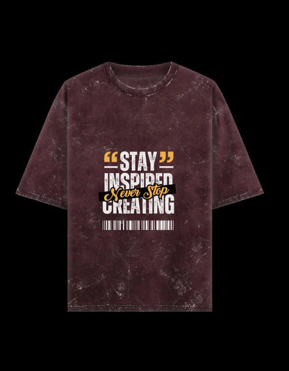 Zeroform Stay Inspired Oversized Cotton T-Shirt - ZEROFORM