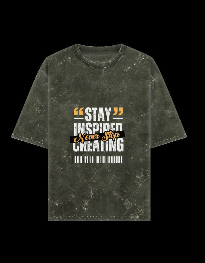 Zeroform Stay Inspired Oversized Cotton T-Shirt - ZEROFORM
