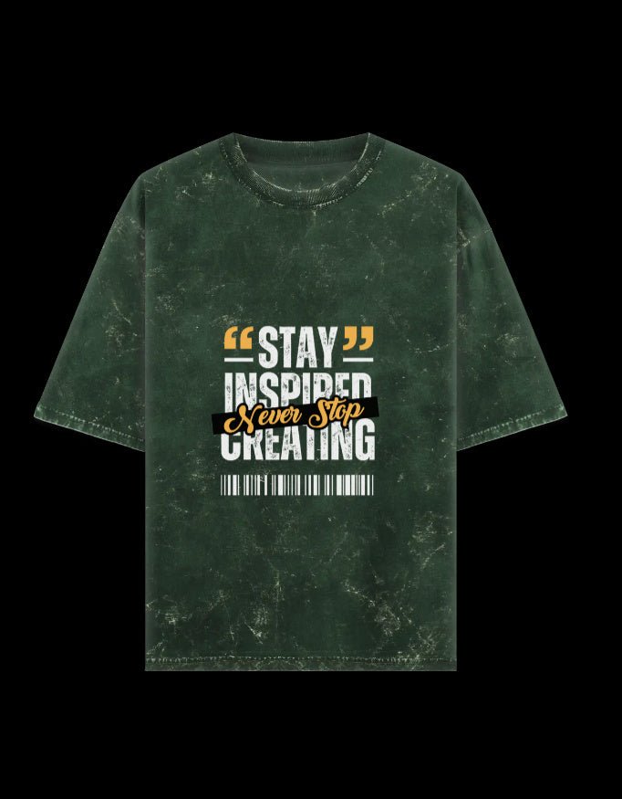 Zeroform Stay Inspired Oversized Cotton T-Shirt - ZEROFORM