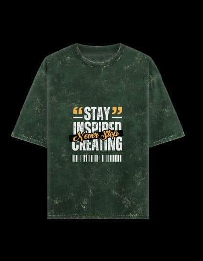 Zeroform Stay Inspired Oversized Cotton T-Shirt - ZEROFORM