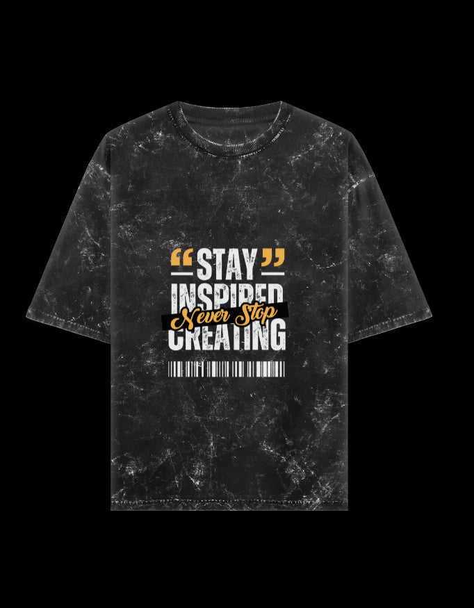 Zeroform Stay Inspired Oversized Cotton T-Shirt - ZEROFORM
