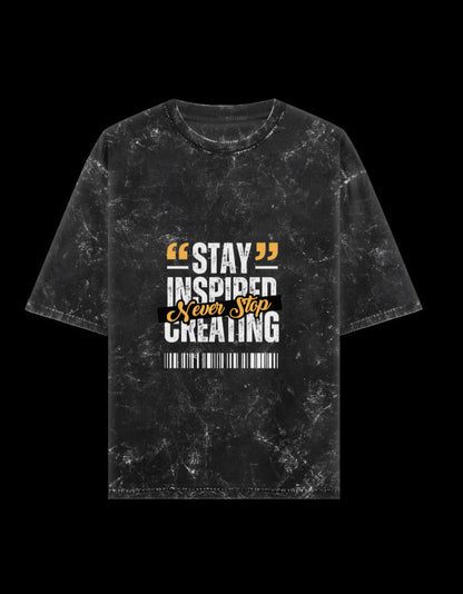 Zeroform Stay Inspired Oversized Cotton T-Shirt - ZEROFORM