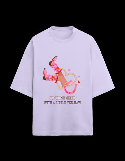 Zeroform Sunshine Oversized Cotton Tee - ZEROFORM