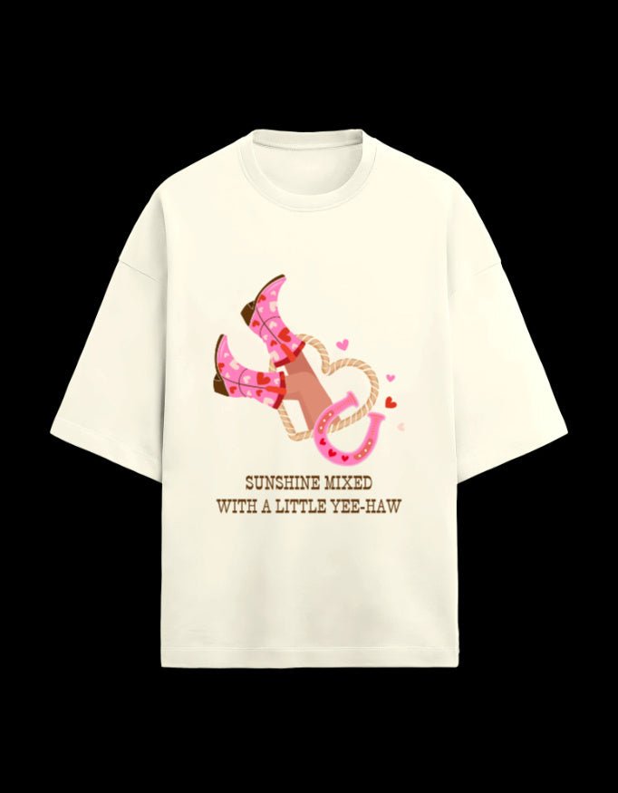 Zeroform Sunshine Oversized Cotton Tee - ZEROFORM