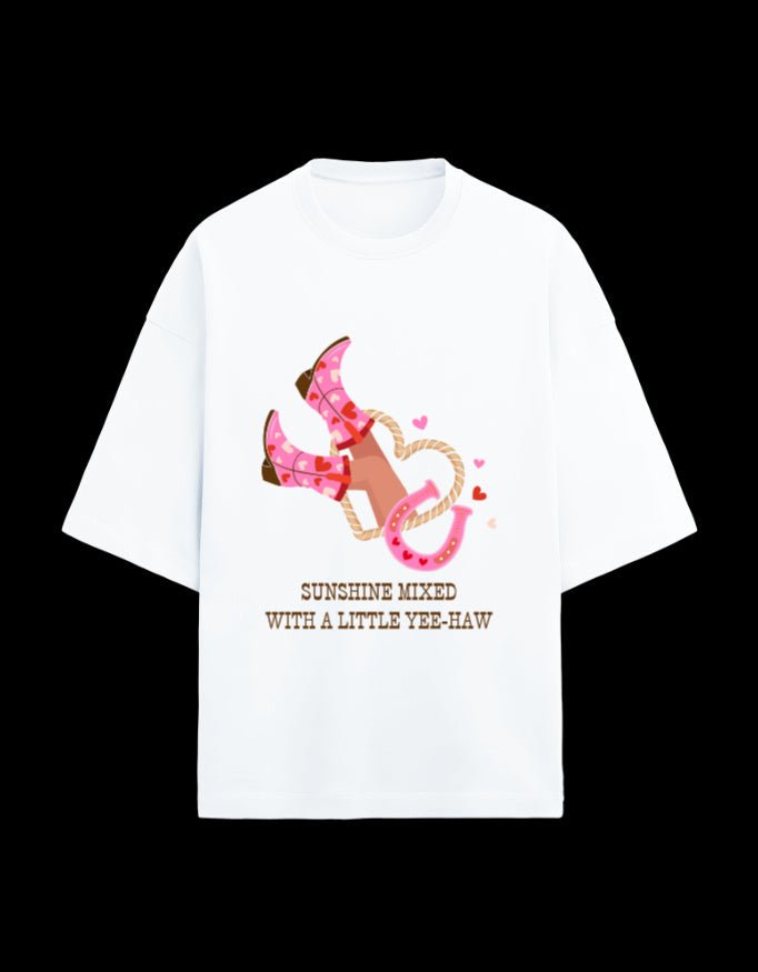 Zeroform Sunshine Oversized Cotton Tee - ZEROFORM