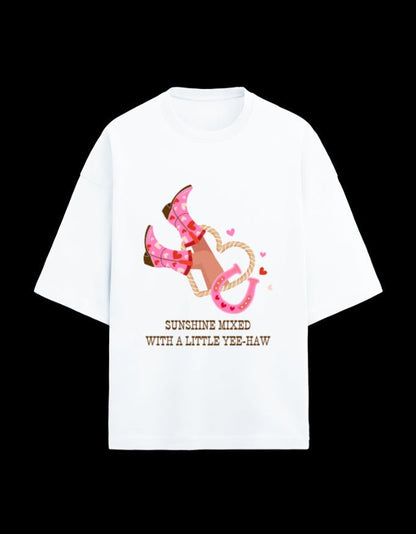 Zeroform Sunshine Oversized Cotton Tee - ZEROFORM